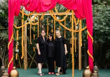 Full size Mandap decorated with wedding flowers